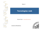Tecnologías web - Comercio Electrónico
