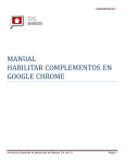 MANUAL HABILITAR COMPLEMENTOS EN GOOGLE CHROME