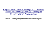 Programación basada en/dirigida por eventos “Event