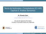 Capítulo 5: Análisis Semántico - Escuela de Ingeniería Informática