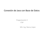 Conexión de Java con Base de Datos - Itsp