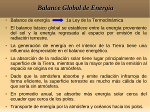 Balance Global de Energía - Centro de Ciencias de la Atmósfera