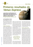 Primeros resultados de Venus Express