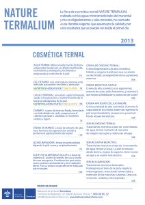 Precios Cosm&eacute;tica 2013