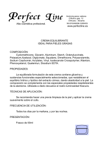 Alta cosm&eacute;tica profesional. www.perfectline.es CREMA