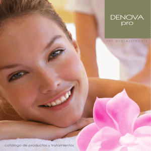 catálogo de productos y tratamientos