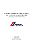 ficha técnica de seguridad (msds) del cemento de albañilería