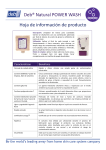 Hoja de información de producto Deb® Natural POWER
