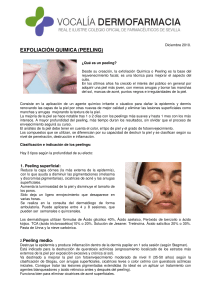 exfoliación quimica (peeling) - Colegio de Farmacéuticos de Sevilla