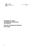 1. Familia Profesional: INDUSTRIAS TEXTILES, DE LA PIEL Y EL