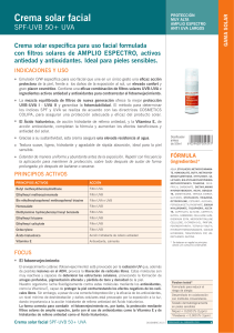 CREMA SOLAR FACIAL SPF.UVB 50+ UVA 50ml