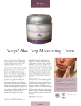 Sonya® Aloe Deep Moisturizing Cream