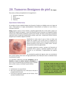 20. Tumores Benignos de piel Dr. López