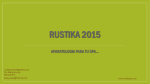 Rustika 2015 Lo mejor en equipos para tu SPA