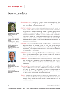 Dermocosmética - Más dermatología