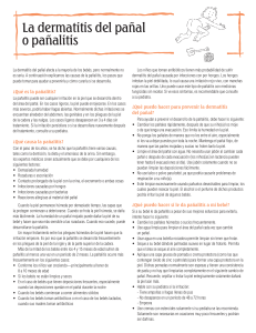 La dermatitis del panal o panalitis - hanover