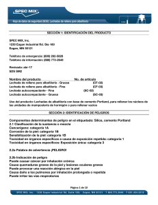 Nombre del producto No. de artículo Componentes determinantes