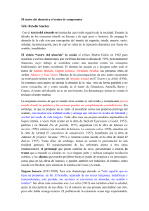 El teatro del absurdo y el teatro de compromiso