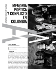 MEMORIA POÉTICA y CONFLICTO EN COLOMBIA