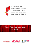 Teatro Comunitario de Bogotá 2010-2015