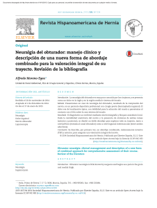 Neuralgia obturador - Prof. Dr. Alfredo Moreno Egea