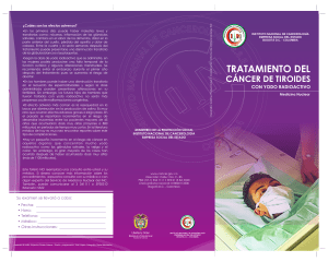 tratamiento del - Instituto Nacional de Cancerología