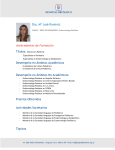 Dra. Mª José Ramiréz Antecedentes de Formación Desempeño en