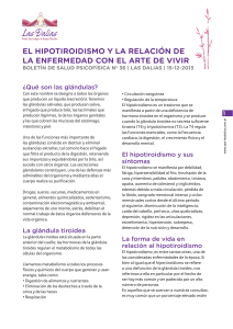 el HiPotiroidiSmo Y la relación de la enfermedad con el