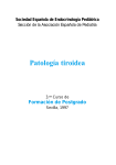 Patología tiroidea - Sociedad Española de Endocrinología Pediátrica