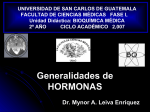 Generalidades de HORMONAS