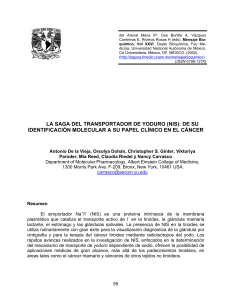 LA SAGA DEL TRANSPORTADOR DE YODURO (NIS): DE SU