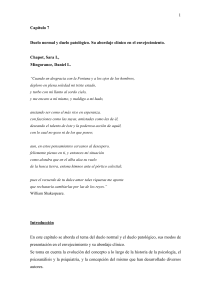 1 Capítulo 7 Duelo normal y duelo patológico. Su abordaje clínico