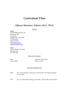 Curriculum Vitae - Carlos Albizu University