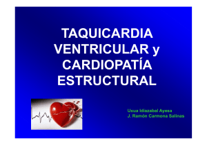 TAQUICARDIA VENTRICULAR y CARDIOPATÍA ESTRUCTURAL