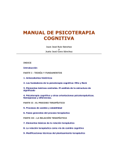 manual de psicoterapia cognitiva - iesit
