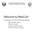 Welcome to Medi-Cal - Health and Human Services
