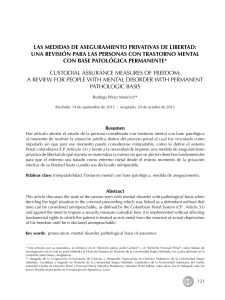 LAS MEDIDAS DE ASEGURAMIENTO PRIVATIVAS DE LIBERTAD