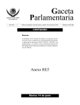 Anexo RE5 - Gaceta Parlamentaria, Cámara de Diputados
