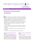 Patient Education Pamphlet, SP133, Exámenes de rutina