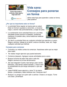 Vida sana: Consejos para ponerse en forma