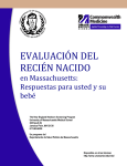 evaluación del recién nacido - University of Massachusetts Medical