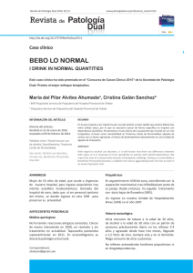 BEBO LO NORMAL - Sociedad Española de Patología Dual