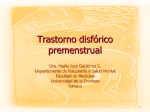 (3) TRASTORNO DISFORICO PREMENSTRUAL (Dra. Gutiérrez)
