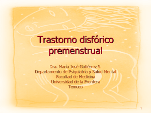 (3) TRASTORNO DISFORICO PREMENSTRUAL (Dra. Gutiérrez)