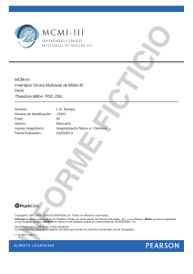 Ejemplo Perfil MCMI-III On-line