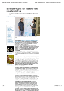 Identifican tres genes clave para luchar contra una enfermedad rara