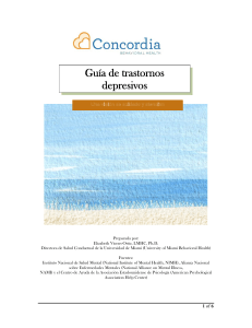 Guía de trastornos depresivos