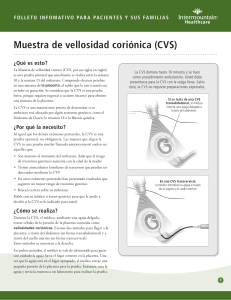 Muestra de vellosidad cori&oacute;nica (CVS)