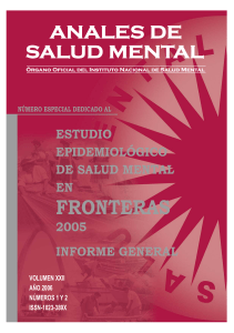 Estudio Epidemiológico de Salud Mental en Fronteras 2005