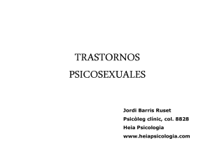 TRASTORNOS PSICOSEXUALES